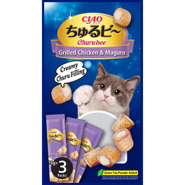 Ciao Churubee Tuna Grilled Chicken & Maguro Creamy Cat Treats 30g