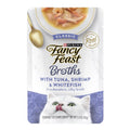 12% OFF: Fancy Feast Classic Broths Tuna, Shrimp & Whitefish Pouch Cat Food 40g x 16