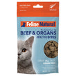 Feline Natural Healthy Bites Beef & Organs Freeze-Dried Cat Treats 50g
