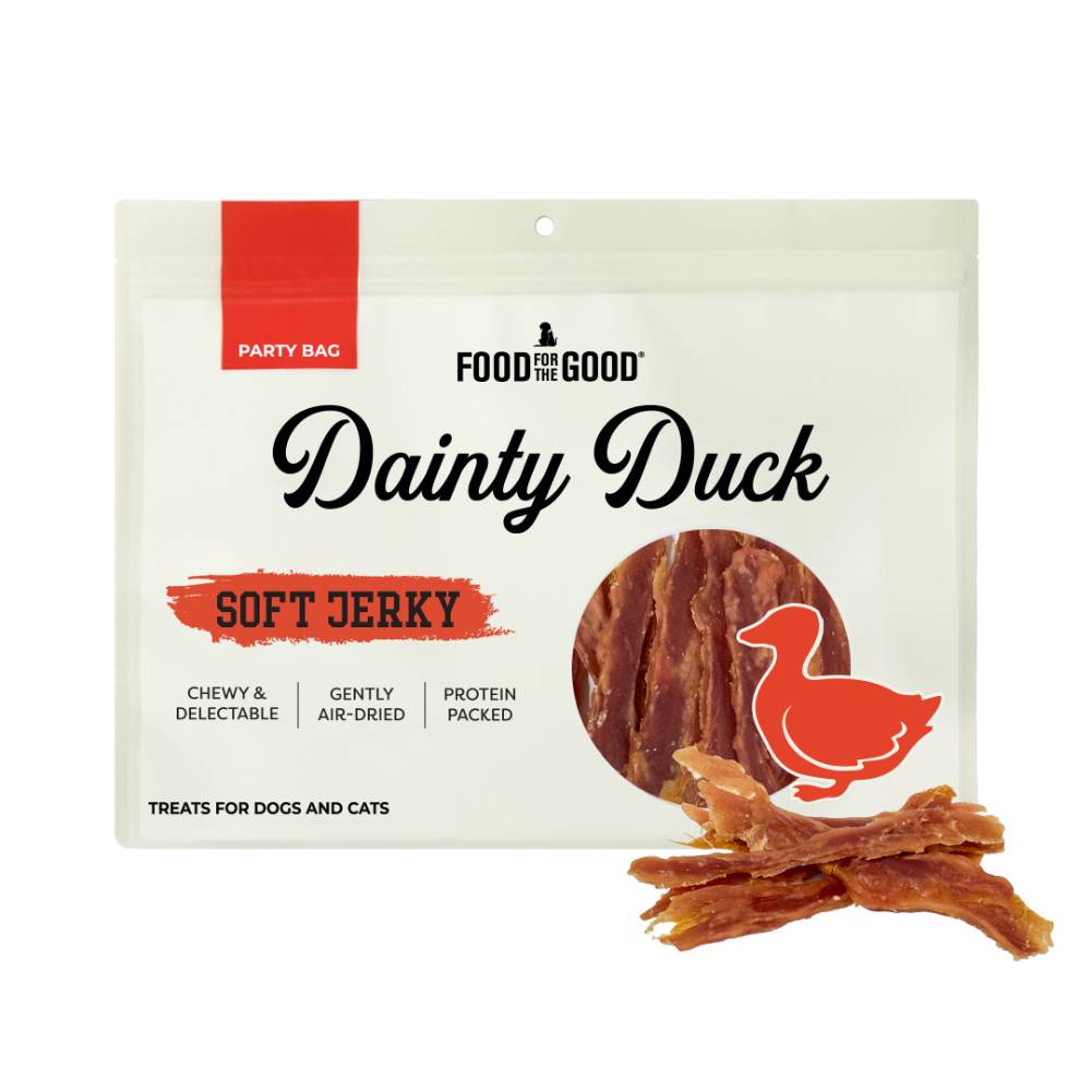 Food for the Good Party Bag Duck Soft Jerky Treats For Cats & Dogs 400g - Kohepets