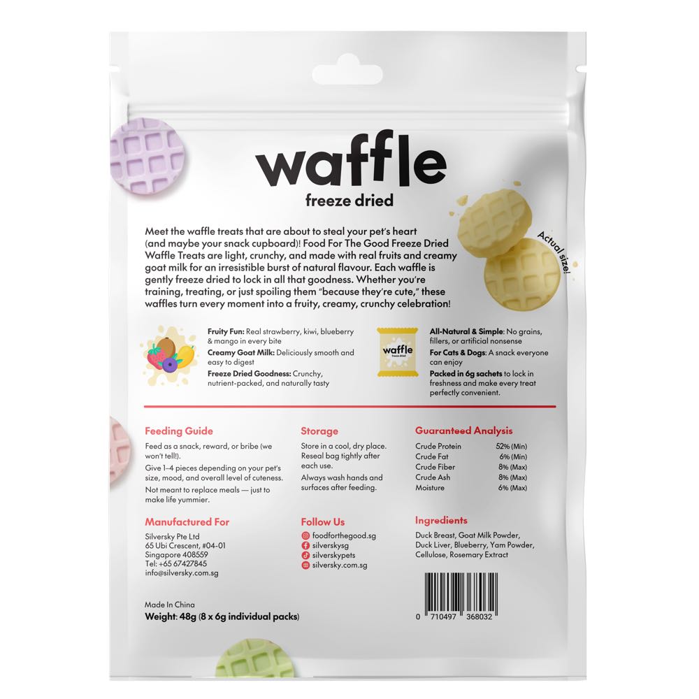 30% OFF: Food for the Good Waffle Freeze Dried Treats for Cats & Dogs ...