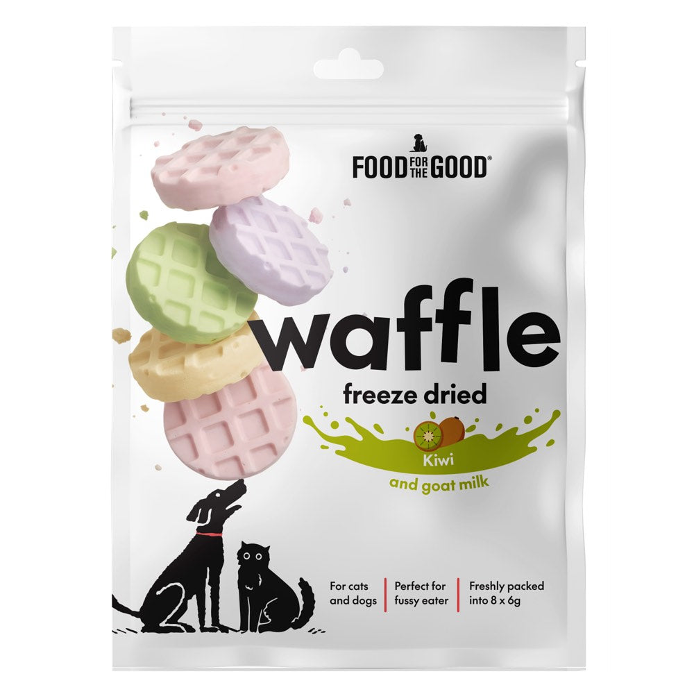 30% OFF: Food for the Good Waffle Freeze Dried Treats for Cats & Dogs 48g