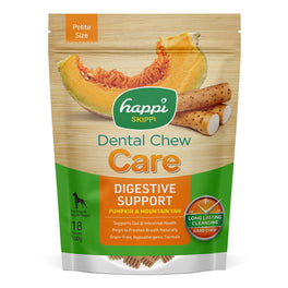 Happi Skippi Care Pumpkin & Mountain Yam Digestive Support Grain-Free Dental Dog Chews 150g
