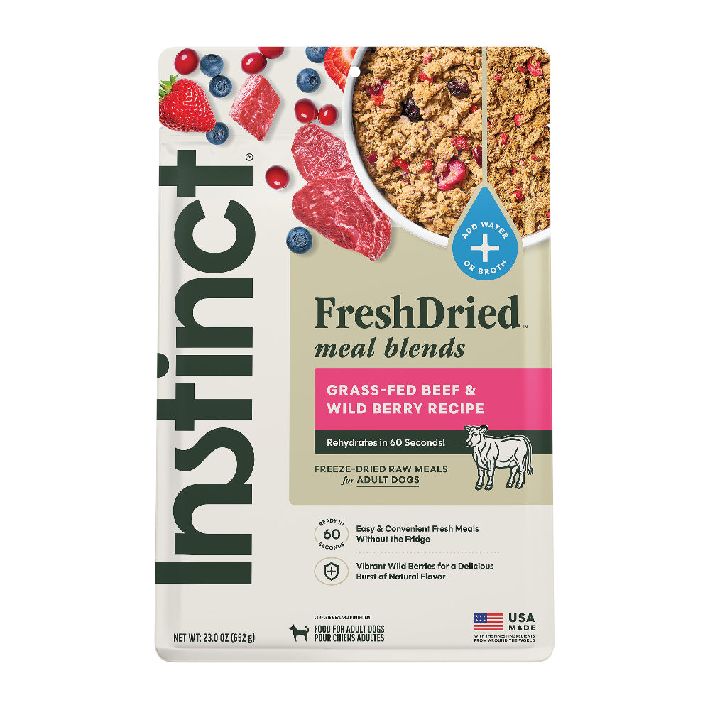 Instinct FreshDried Meal Blends Beef & Wild Berries Blend Dog Food