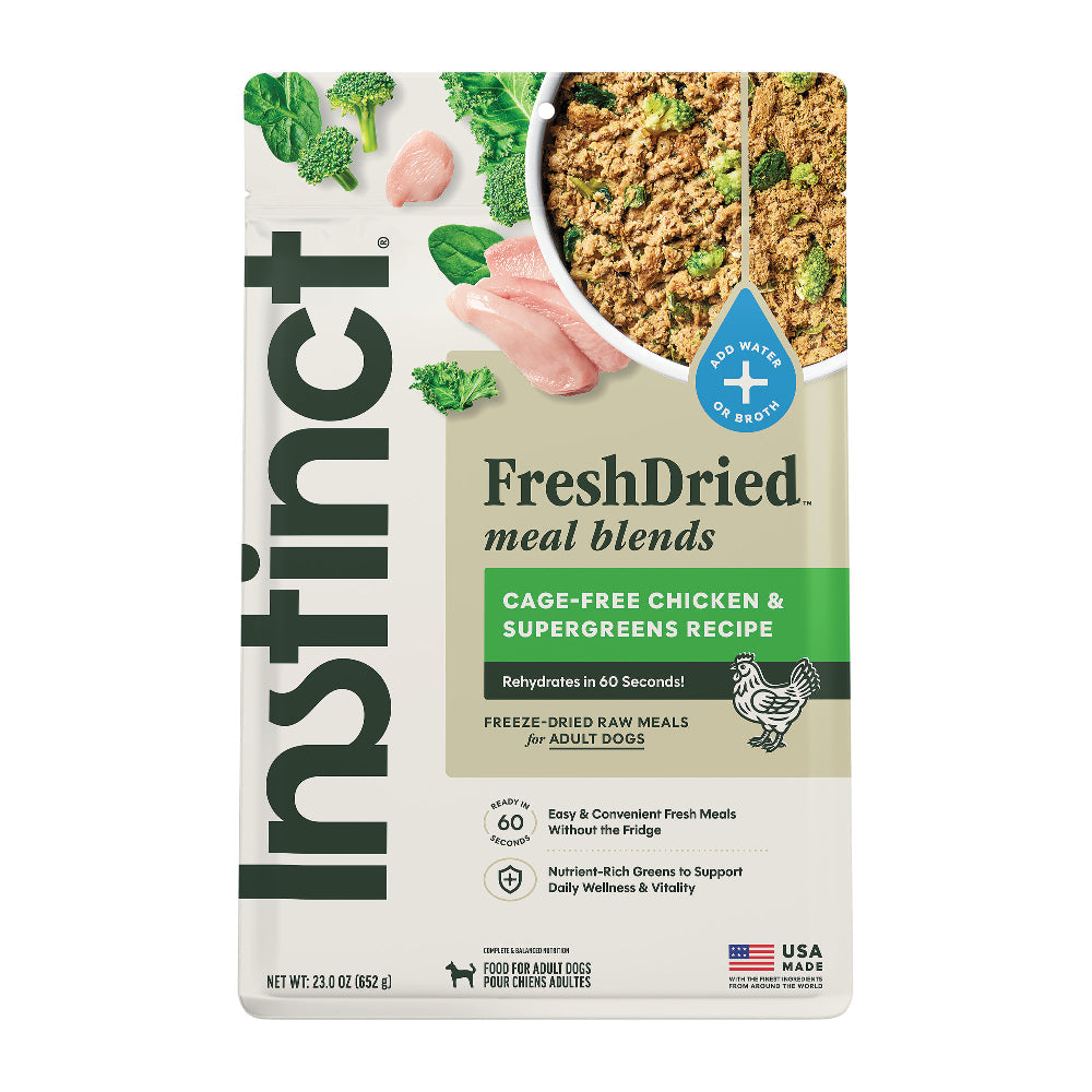 Instinct FreshDried Meal Blends Chicken & SuperGreens Blend Dog Food
