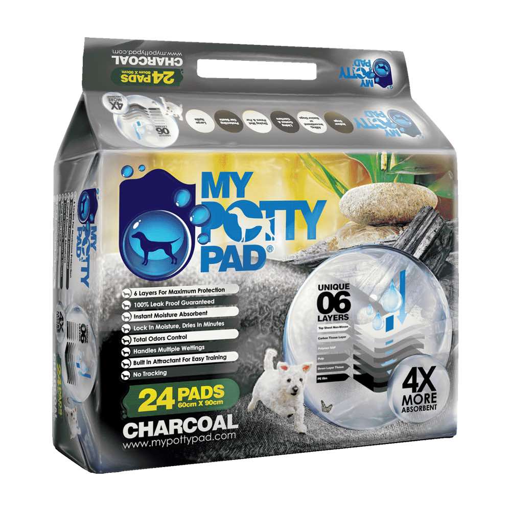 4 FOR $83: My Potty Pad Charcoal Pee Pad For Dogs