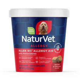 15% OFF: NaturVet Aller-911 Allergy Aid Plus Antioxidants Soft Chew Supplement For Dogs 70 count