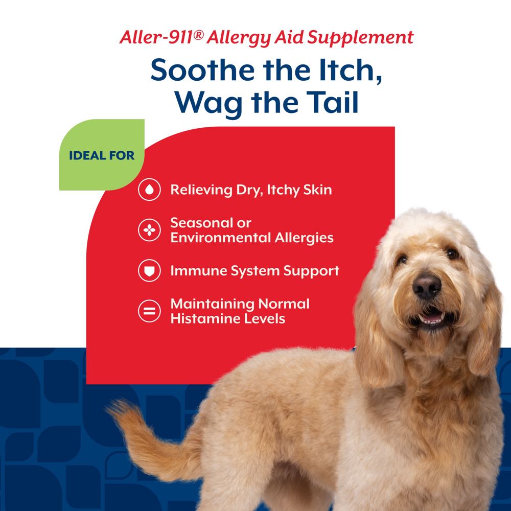 15% OFF: NaturVet Aller-911 Allergy Aid Plus Antioxidants Soft Chew Supplement For Dogs 70 count