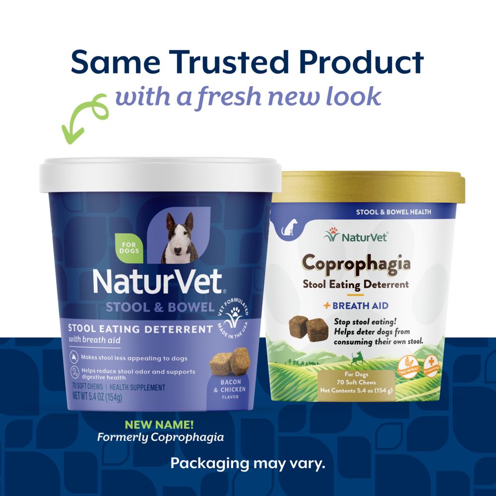 15% OFF: NaturVet Coprophagia Stool Eating Deterrent Soft Chew Supplement For Dogs 70 count - Kohepets