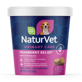 15% OFF: NaturVet Cranberry Relief Plus Echinacea Soft Chew Supplement For Dogs 60 count
