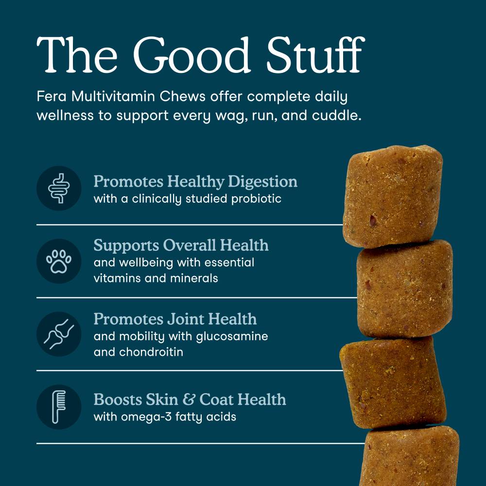 Fera Pets Multivitamin Supplement For Dogs 90 Soft Chews