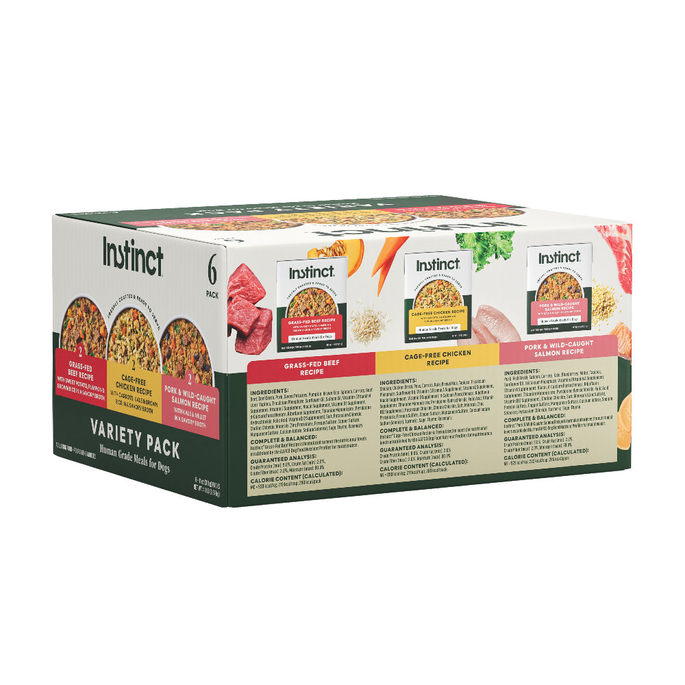 Instinct Freshly Crafted Meals Variety Pack Grain-Free Wet Dog Food (6 x 11oz)