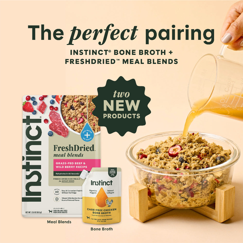 Instinct Cage-Free Chicken Bone Broth Dog Food Topper 16oz