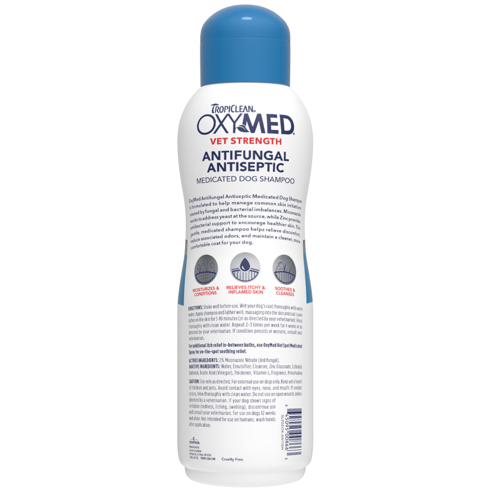 TropiClean OxyMed Antifungal Antiseptic Medicated Dog Shampoo 20oz