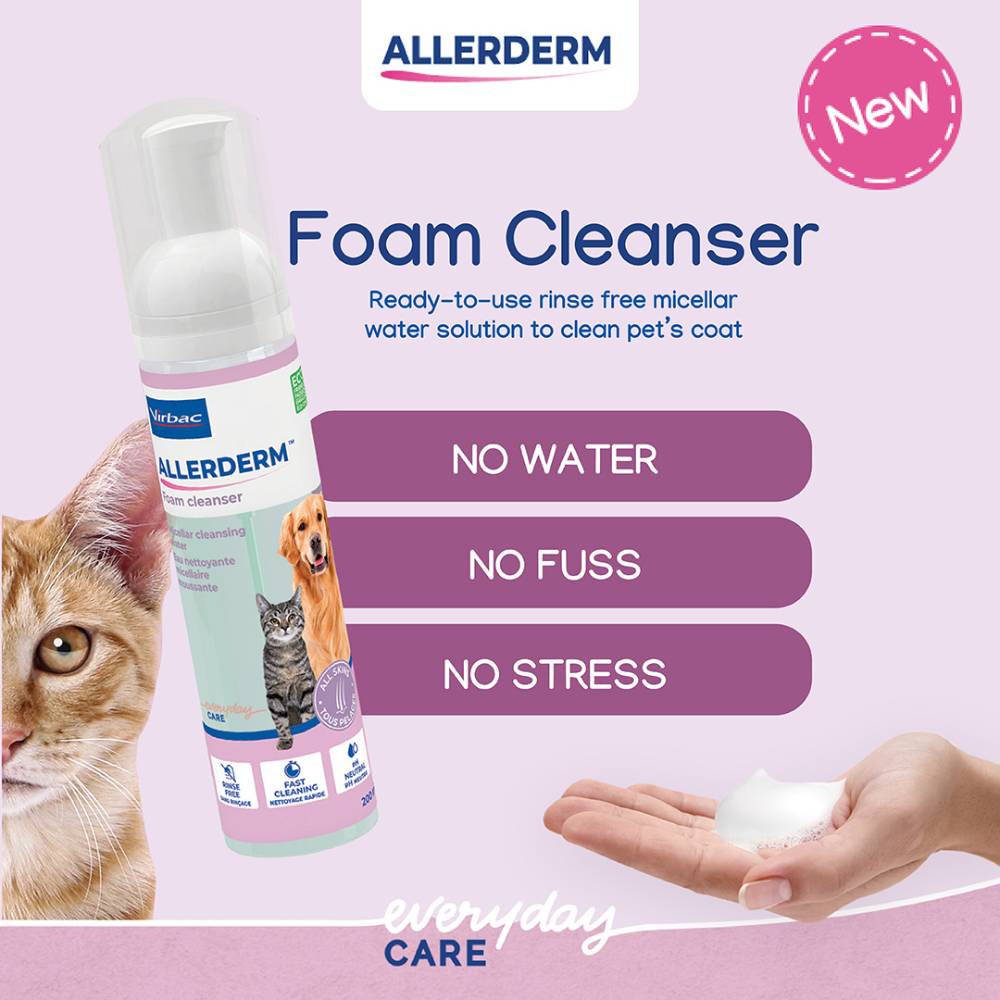 Virbac Allerderm Foaming Cleanser 200ml