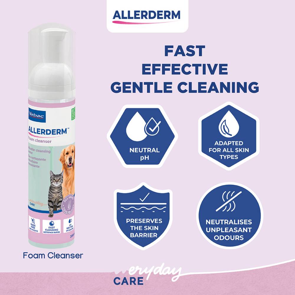 Virbac Allerderm Foaming Cleanser 200ml