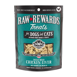 '25% OFF (Exp 16Aug26)': Northwest Naturals Raw Rewards Chicken Liver Freeze-Dried Dog & Cat Treats 3oz