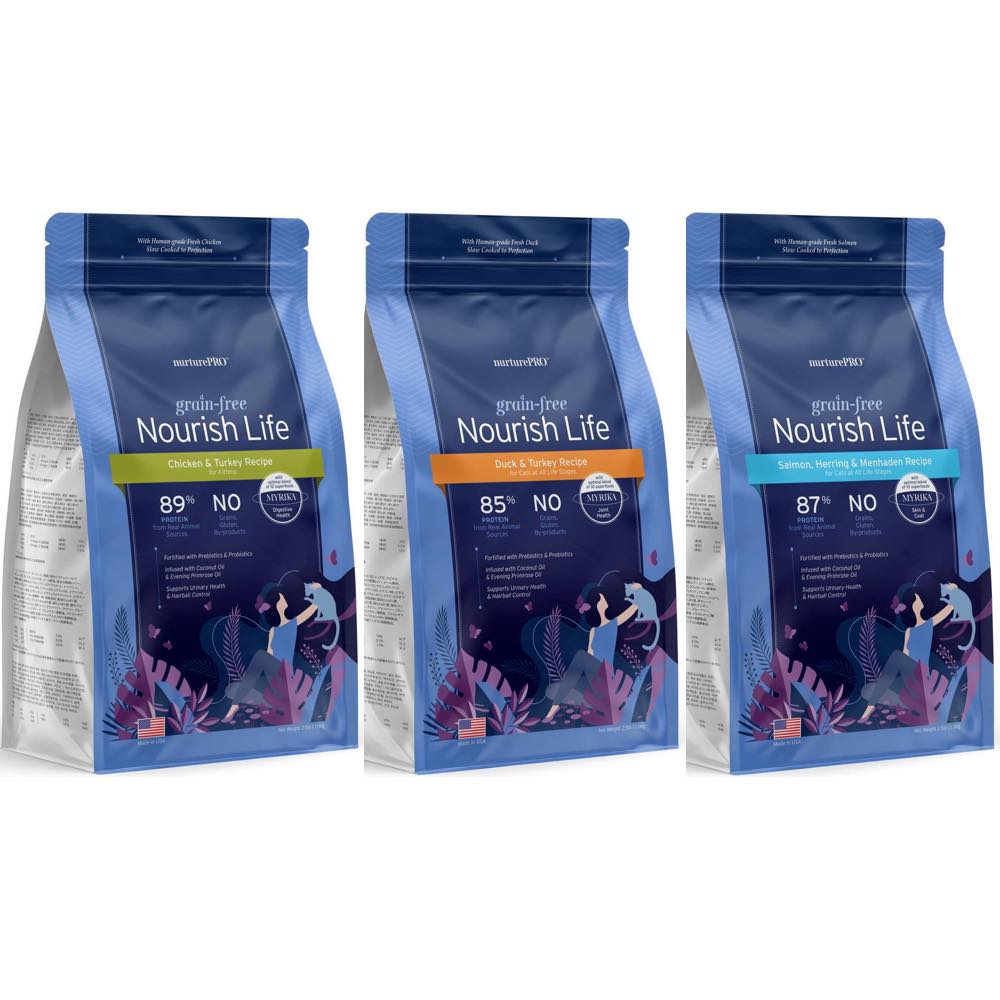 Nurture Pro Nourish Life Grain-Free Dry Cat Food 0.5lb