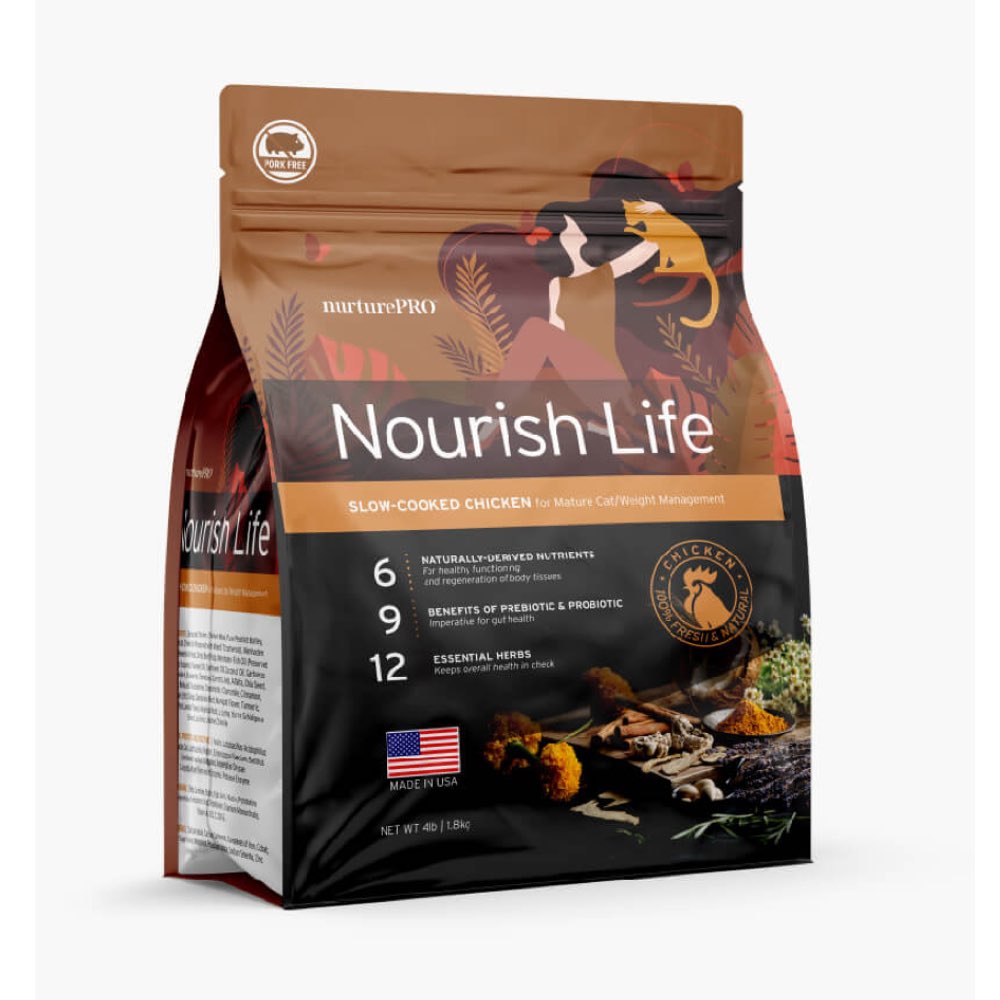 Nurture Pro Nourish Life Chicken Mature 7+ Formula Dry Cat Food