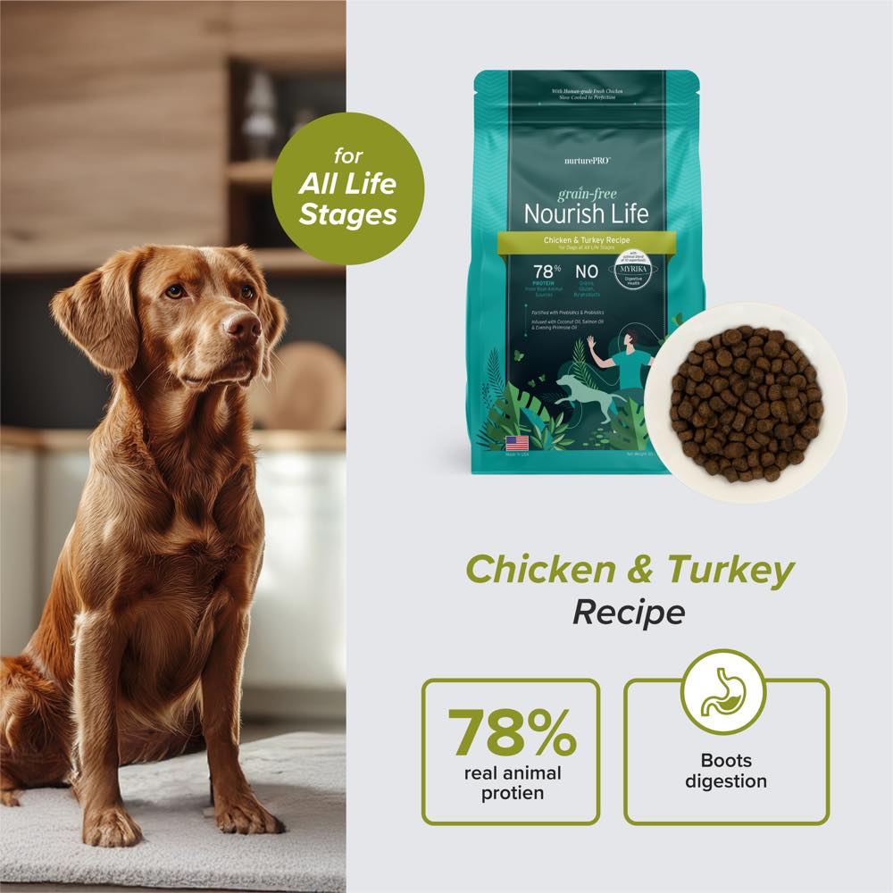 $7 OFF: Nurture Pro Nourish Life Grain-Free Dry Dog Food 0.6lb
