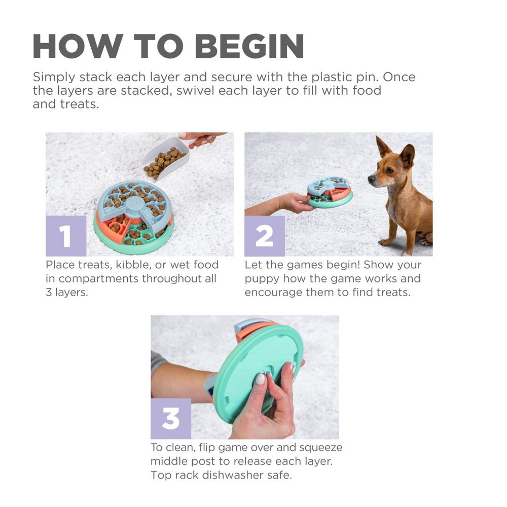 $10 OFF: Outward Hound Nina Ottosson Puppy Lickin Layers Fun Feeder Interactive Dog Toy