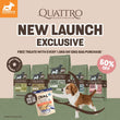 FREE SAMPLE (1 per order): Quattro Salmon Adult All Breed No Grain Dry Dog Food