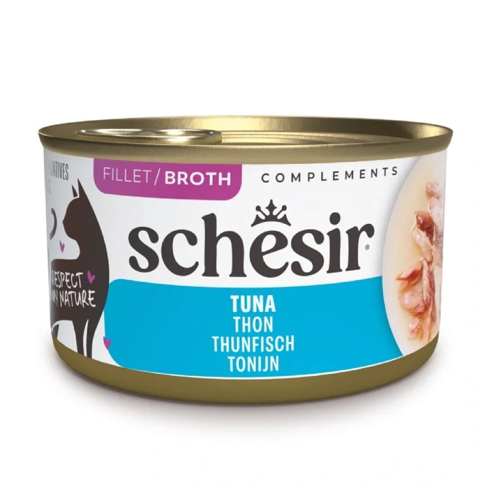 Schesir Complements Tuna in Broth Canned Cat Food 70g