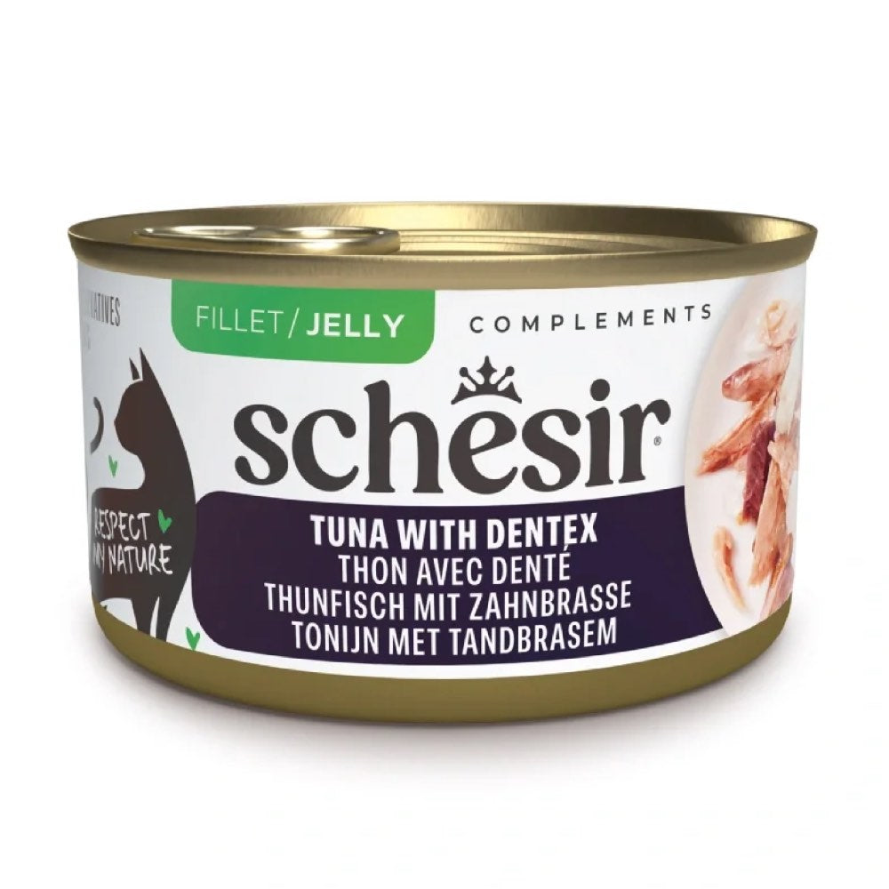 Schesir Complements Tuna with Dentex in Jelly Canned Cat Food 70g