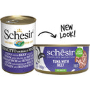 10% OFF: Schesir Tuna With Beef Fillets In Jelly Adult Canned Cat Food 140g