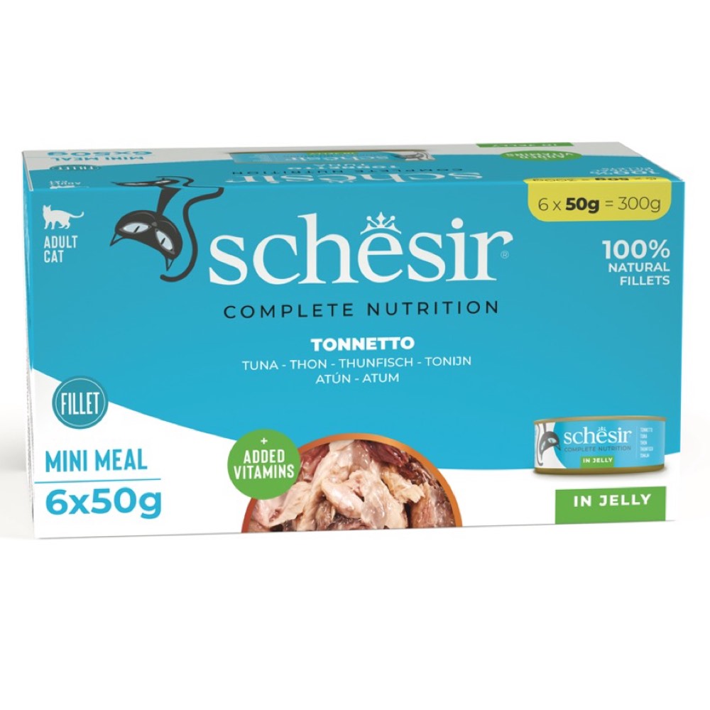 19% OFF: Schesir Tuna in Natural Jelly Adult Canned Cat Food Multipack 50g x 6