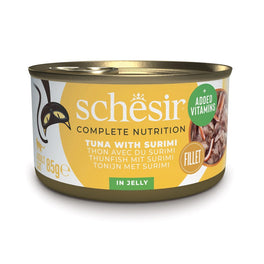Schesir Tuna with Surimi in Jelly Adult Canned Cat Food 85g