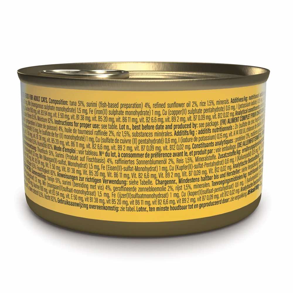 Schesir Tuna with Surimi in Jelly Adult Canned Cat Food 85g