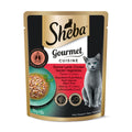 20% OFF: Sheba Gourmet Cuisine Simmer Lamb, Chicken Garden Veg in Gravy Pouch Cat Food 70g x 12