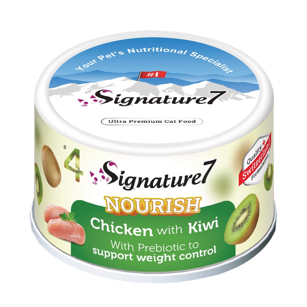 Signature7 Nourish Fruits Chicken with Kiwi Canned Cat Food 80g