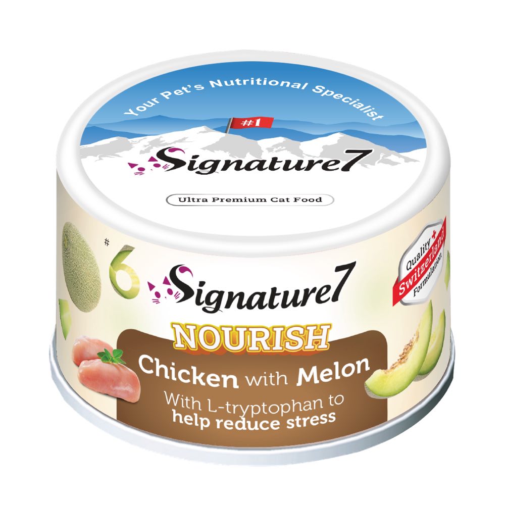 Signature7 Nourish Fruits Chicken with Melon Canned Cat Food 80g