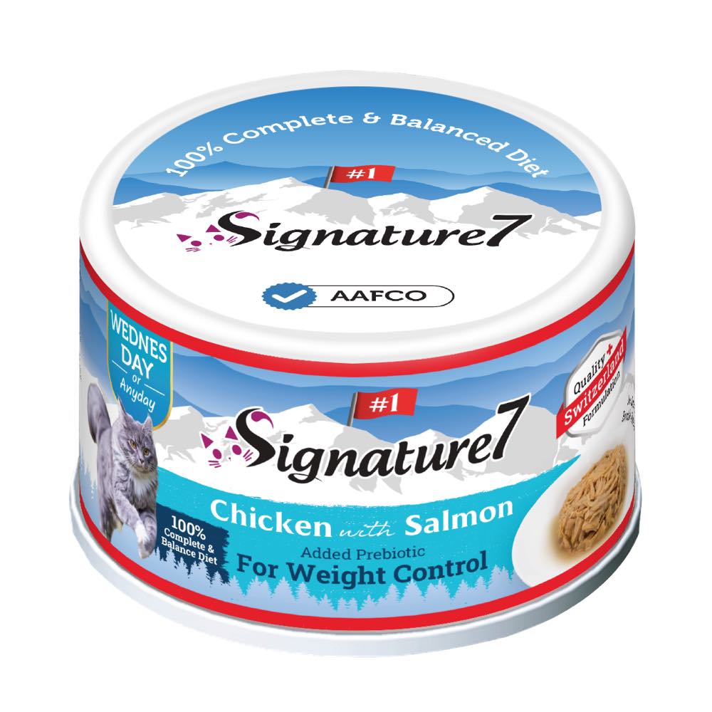 Signature7 Swiss Gravy Chicken with Salmon & Prebiotics (Wed) Canned Cat Food 70g