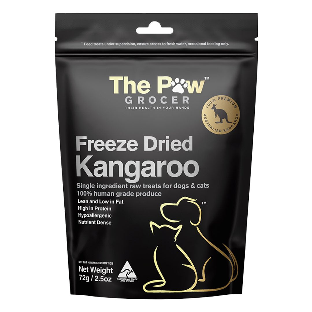 The Paw Grocer Kangaroo Freeze-Dried Treats For Cats & Dogs 72g