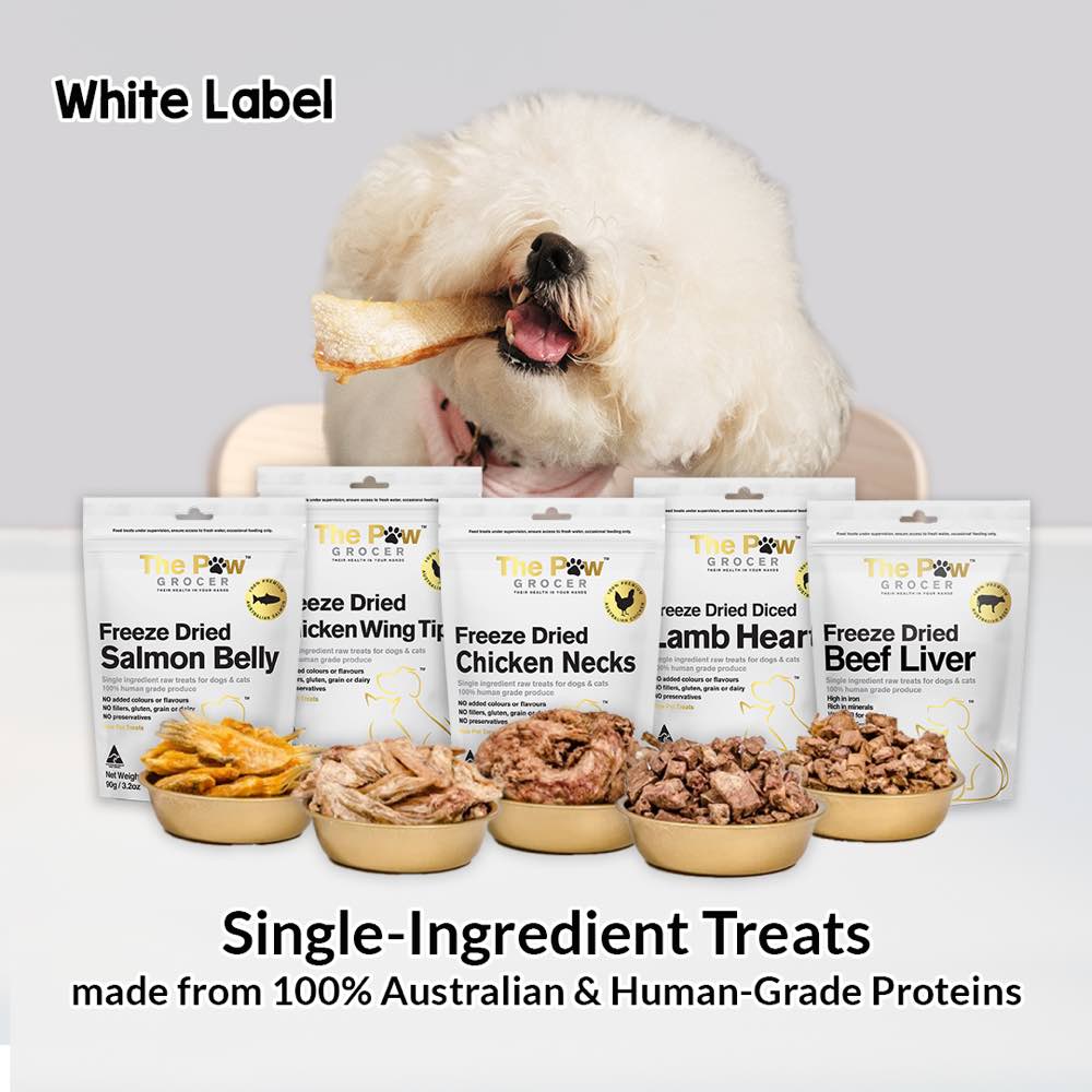 25% OFF: The Paw Grocer Chicken Necks Freeze-Dried Treats For Cats & Dogs 90g