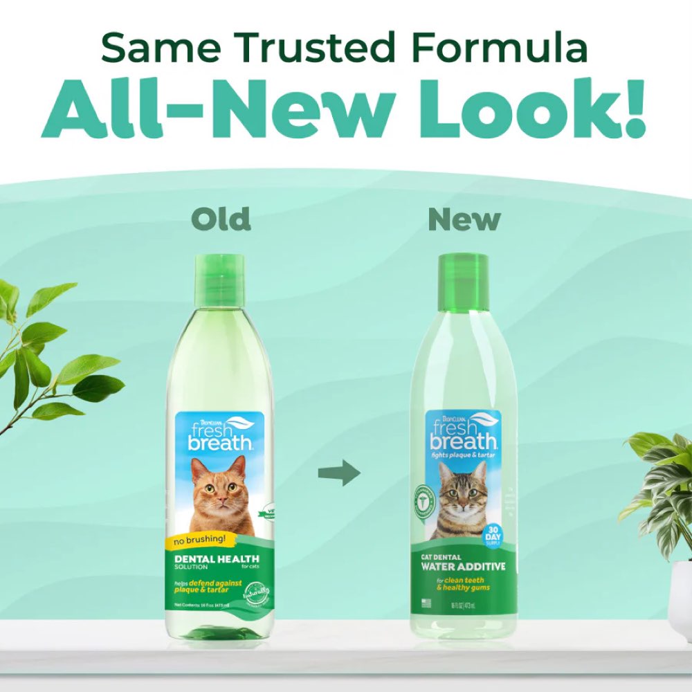 15% OFF: Tropiclean Fresh Breath Oral Care Water Additive For Cats 8oz - Kohepets