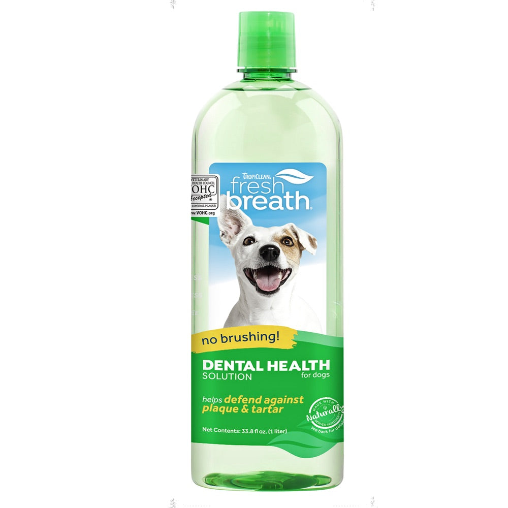 Tropiclean Fresh Breath Oral Care Water Additive For Dogs 1L