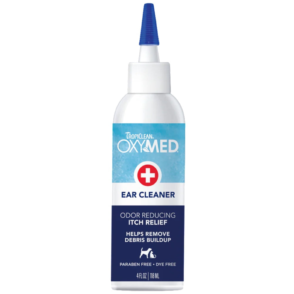 Tropiclean OxyMed Odor Reducing Ear Cleaner for Cats & Dogs 4oz