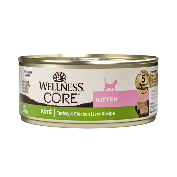 Wellness CORE Pate Kitten Turkey Chicken Liver Grain-Free Canned