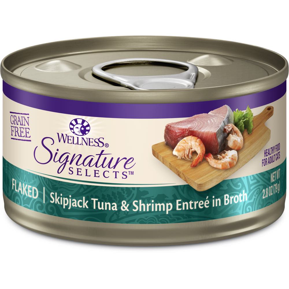 Wellness CORE Signature Selects Flaked Skipjack Tuna & Shrimp Grain-Free Canned Cat Food