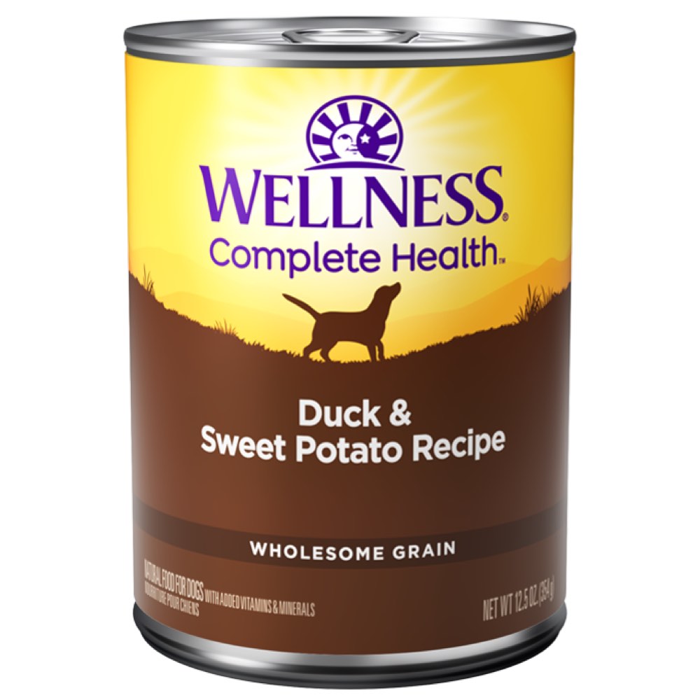 Wellness Complete Health Duck & Sweet Potato Canned Dog Food 354g