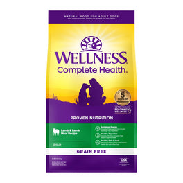Wellness Complete Health Grain Free Adult Lamb & Lamb Meal Dry Dog Food 24lb