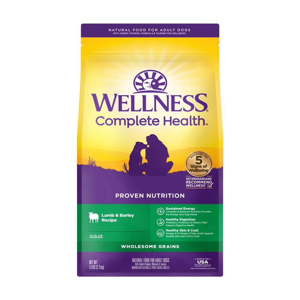Wellness Complete Health Lamb & Barley Adult Dry Dry Dog Food - Kohepets