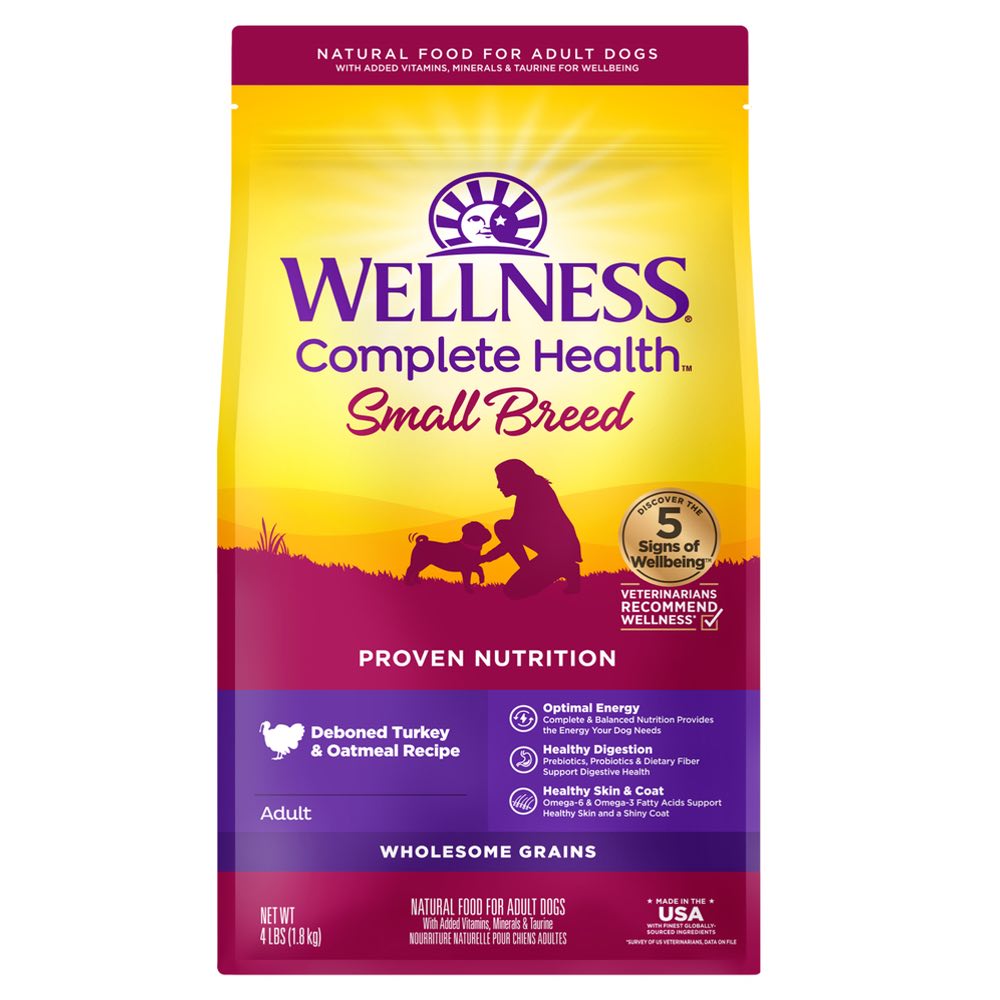Wellness Complete Health Small Breed Adult Turkey & Oatmeal Dry Dog Food