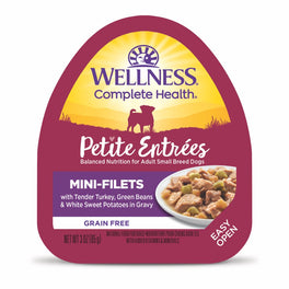 Wellness Petite Entrees Mini-Filets Tender Turkey in Gravy Grain-Free Tray Dog Food 85g