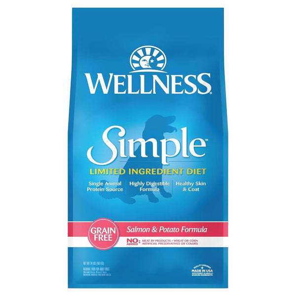 Wellness Simple Grain-Free Salmon Potato Formula Adult Dry Dog