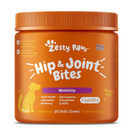 Zesty Paws Hip & Joint Mobility Bites Duck Flavor Dog Supplement Chews 90ct - Kohepets